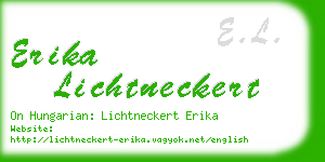 erika lichtneckert business card